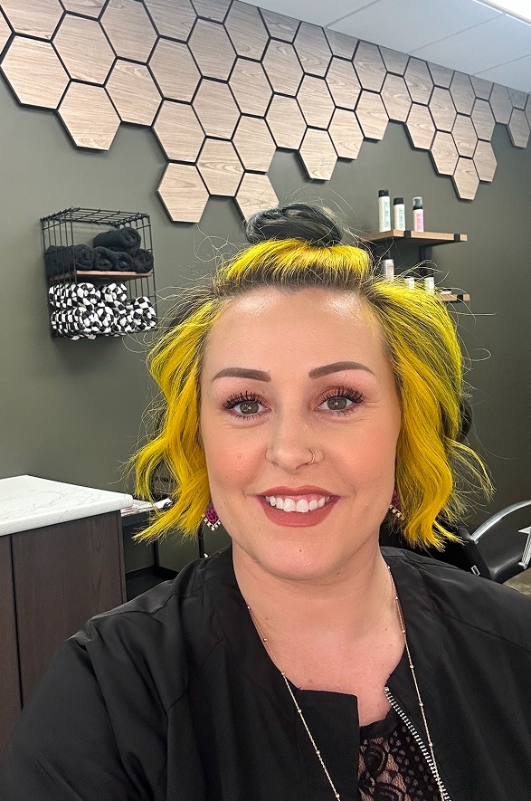 Britt, Aveda and Sassoon-trained hair stylist at Ritual Hair Studio Calgary